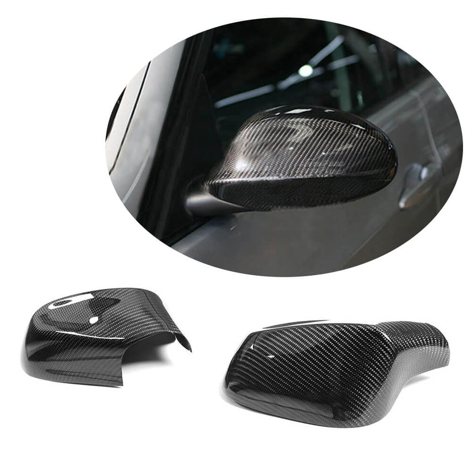For BMW 1 Series E81 E87 E82 E88 2-Door 3-Door 5-Door LCI 2009-2013 Carbon Fiber Side Rearview Mirror Cover Caps Pair-Ahacarbon