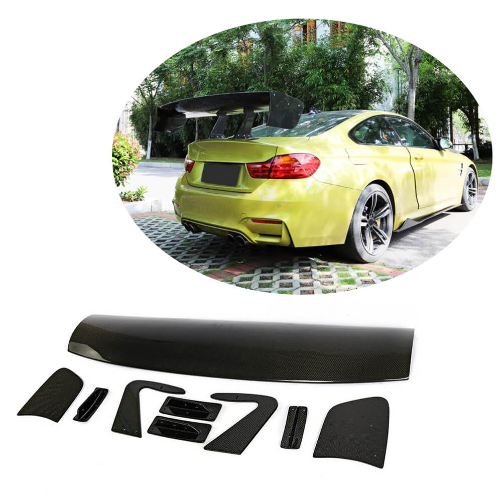 Universal Sedan Car Auto Carbon Fiber Rear Trunk Spoiler Boot Wing Lip-Ahacarbon
