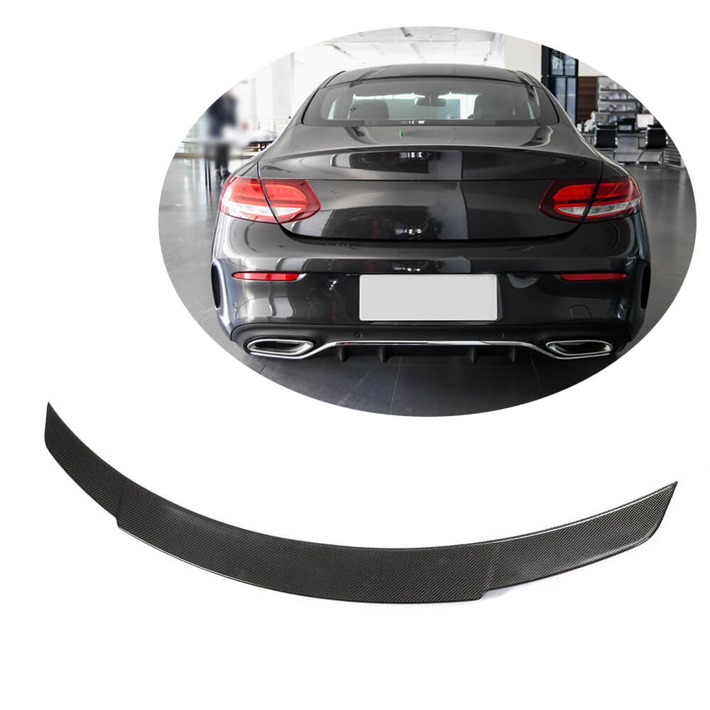 Get Mercedes Benz W205 C205 Rear Trunk Spoiler | Carbon Fiber for Benz