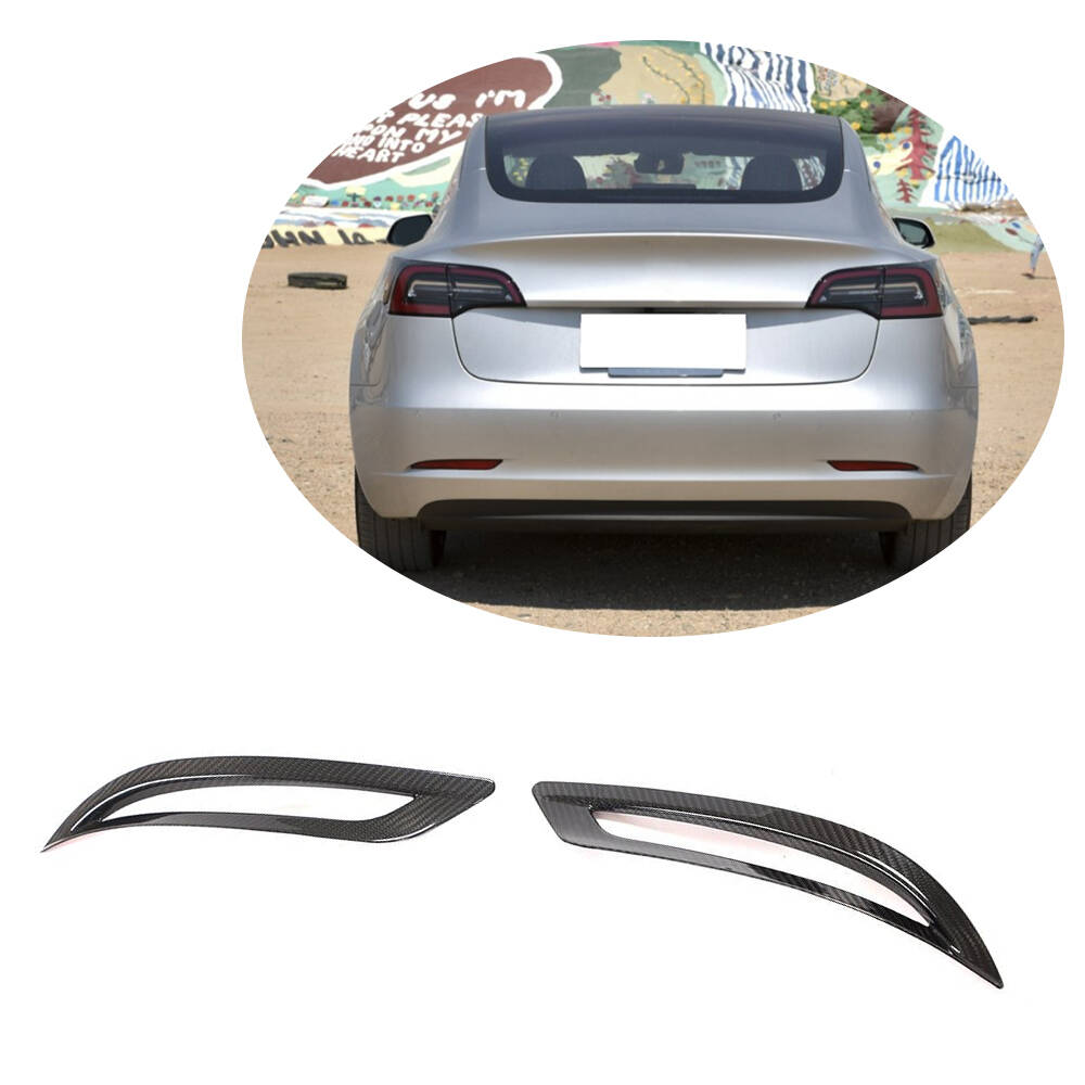 Get Tesla Model 3 Rear Bumper Reflector Cover | Carbon Fiber Parts
