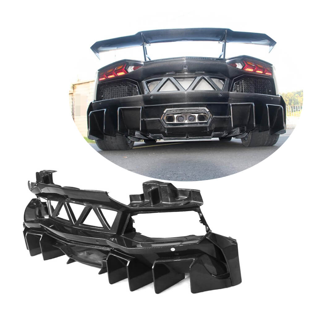 Get Lamborghini Aventador LP700-4 Rear Bumper | Carbon Fiber Bodykits