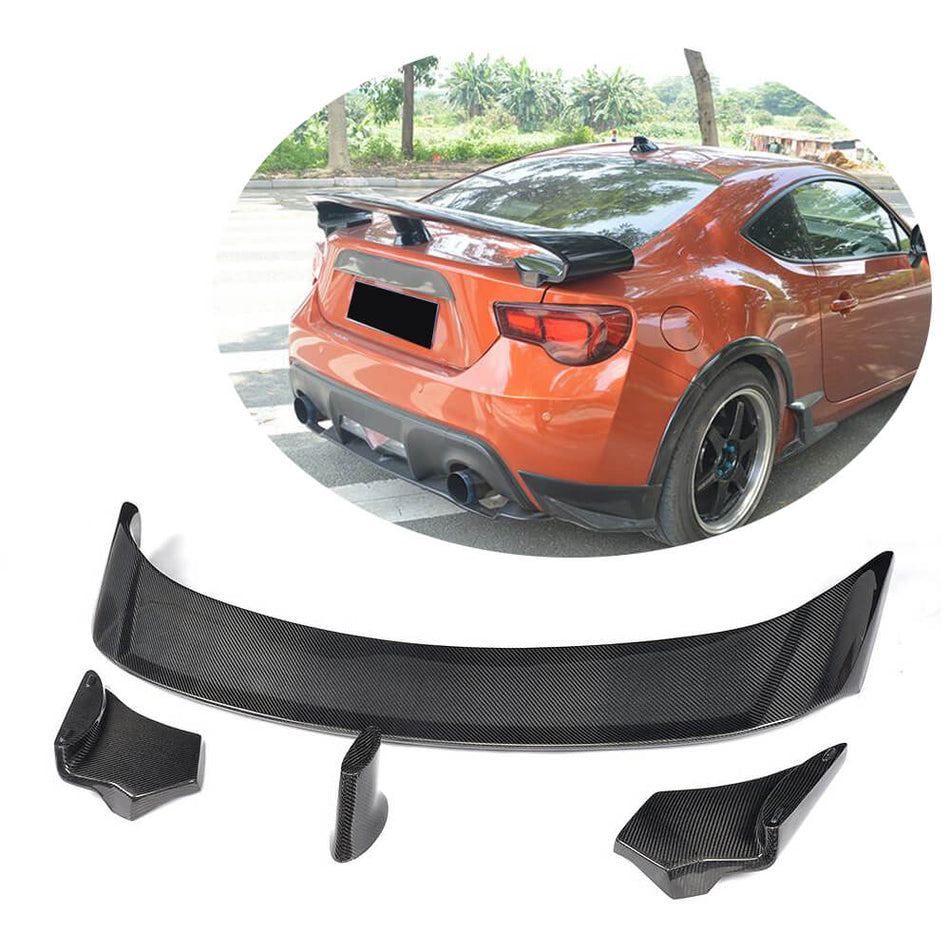 For Subaru BRZ Toyota GT86 FT86 Scion FR-S Carbon Fiber Rear Trunk Spoiler Boot Wing Lip