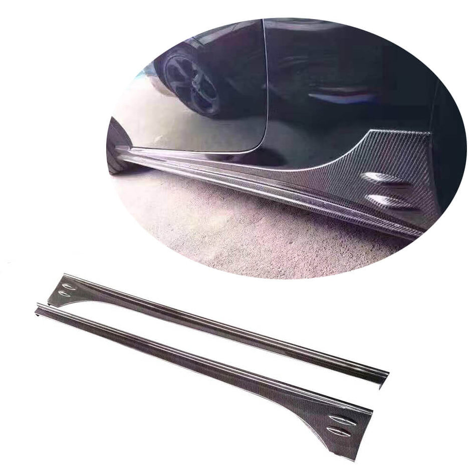For Subaru BRZ Toyota GT86 FT86 Scion FR-S Carbon Fiber Side Skirts Door Rocker Panels Extension Lip
