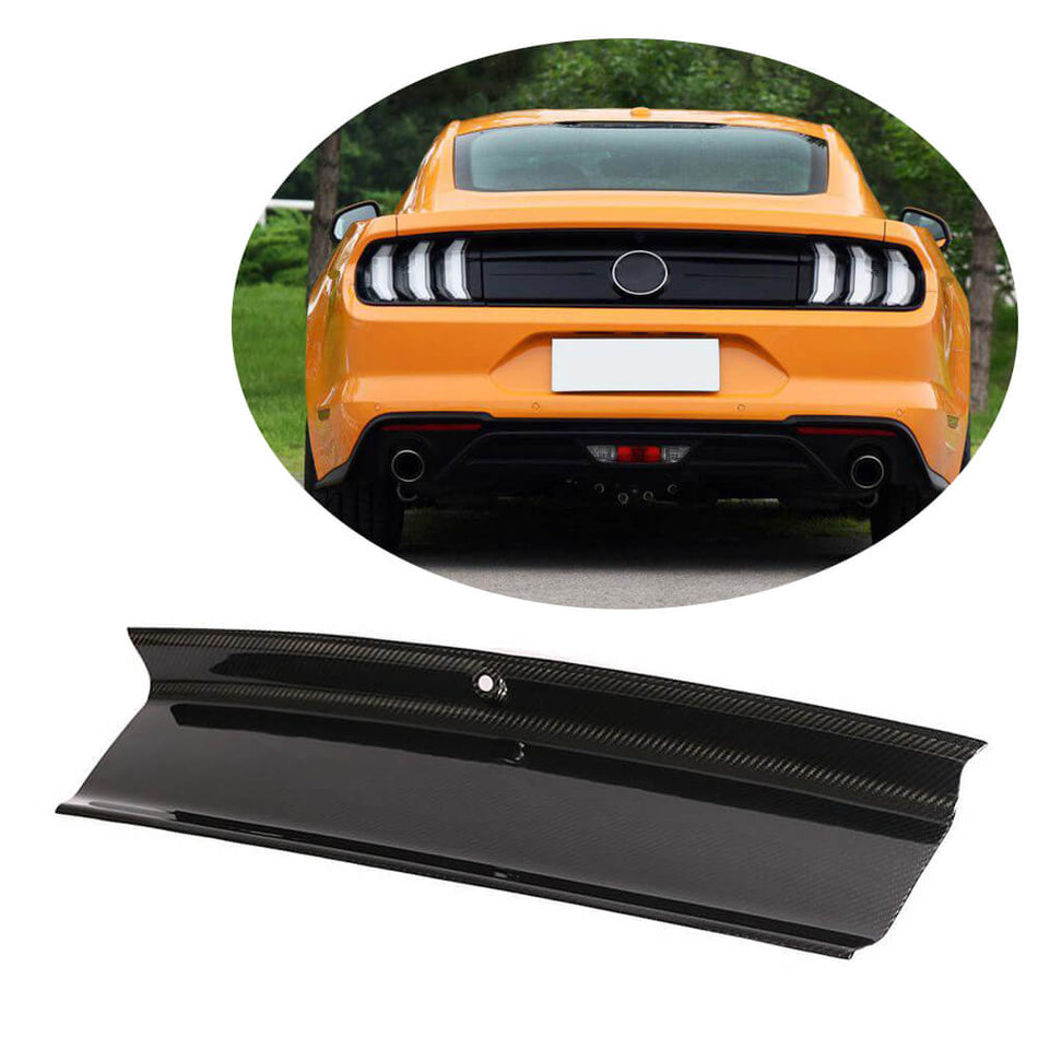 For Ford Mustang V6 V8 GT 2015-2020 Carbon Fiber Rear Tail Trunk Lid Cover