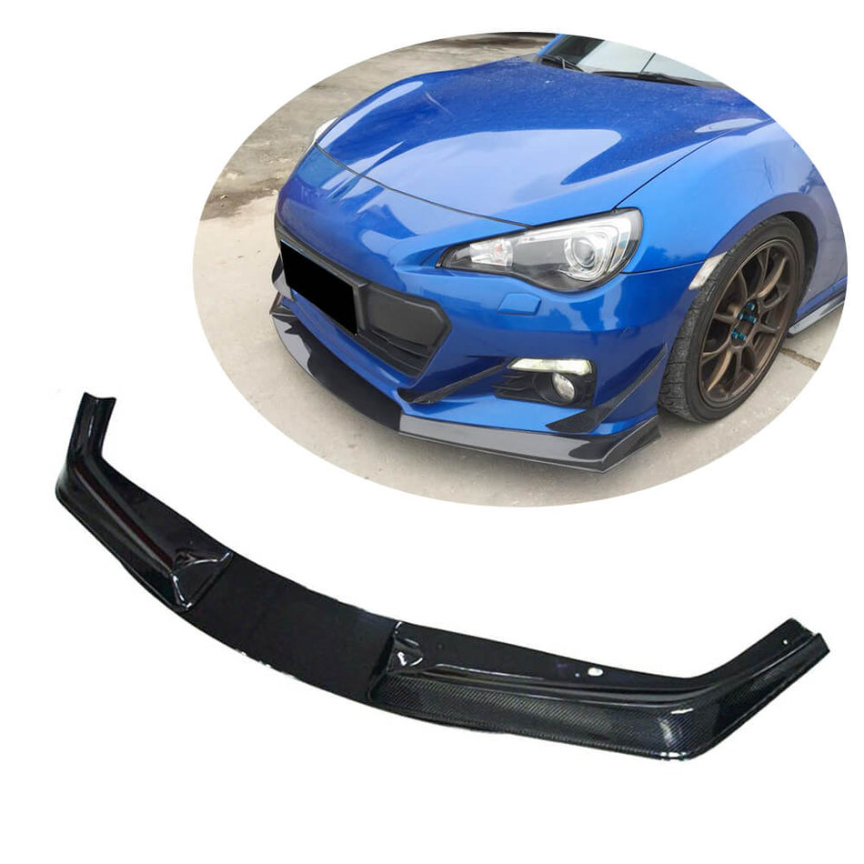 For Toyota GT86 FT86 Coupe 13-16 Carbon Fiber Front Bumper Lip Chin Spoiler Body Kit