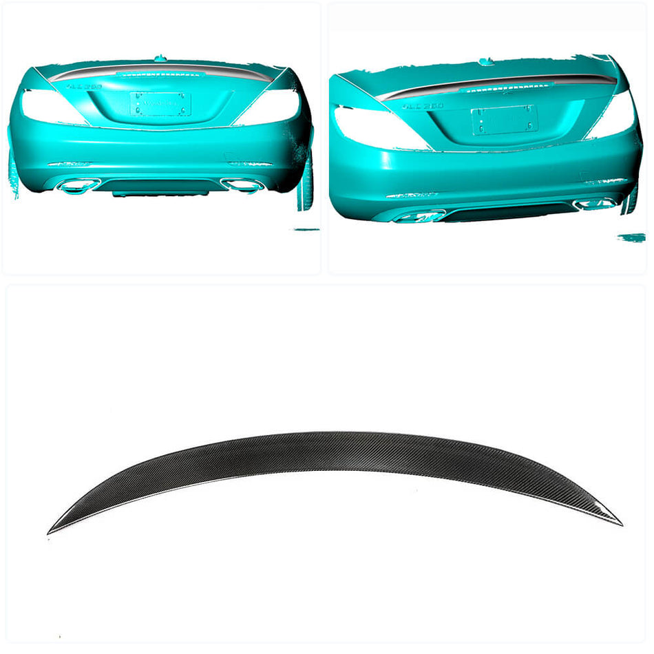 For Mercedes Benz SLC Class R172 Convertible 16-19 Carbon Fiber Rear Trunk Spoiler Boot Wing Lip