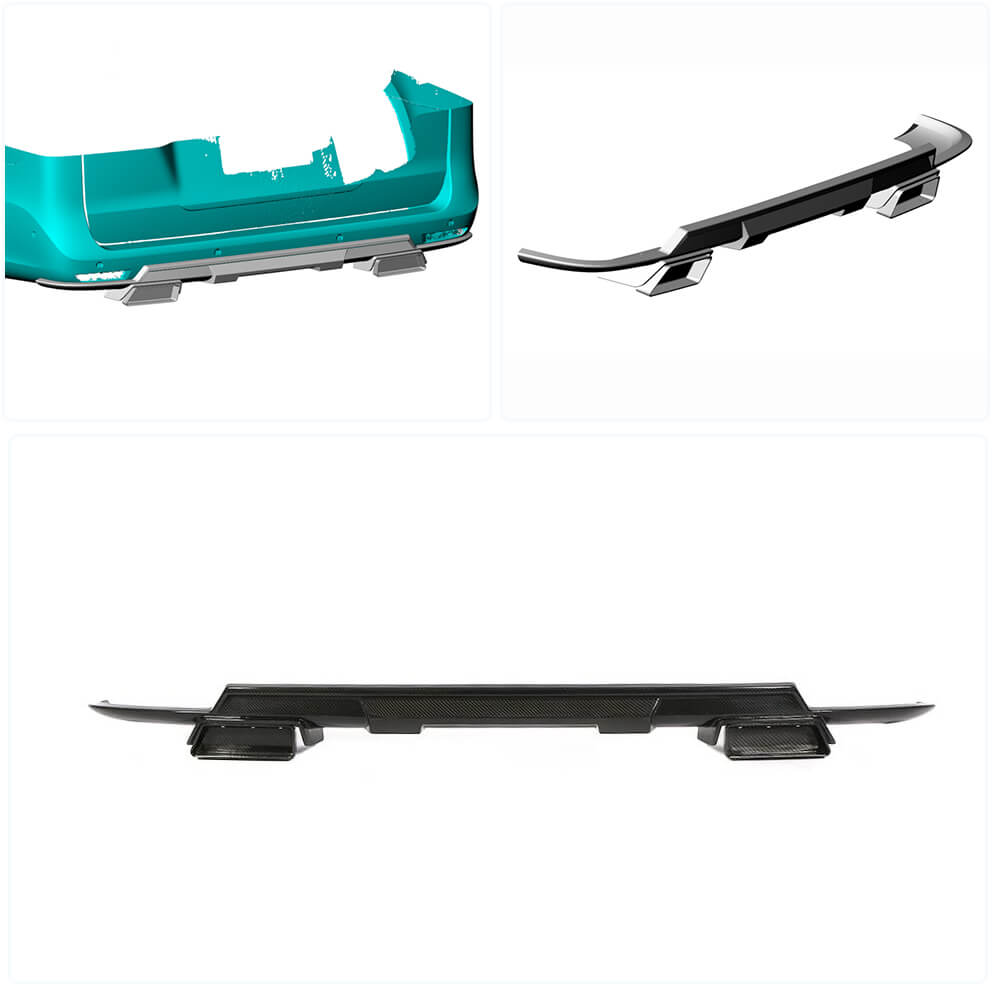 4354622 Get Mercedes Benz W447 Rear Bumper Diffuser | Carbon Fiber for Benz ...