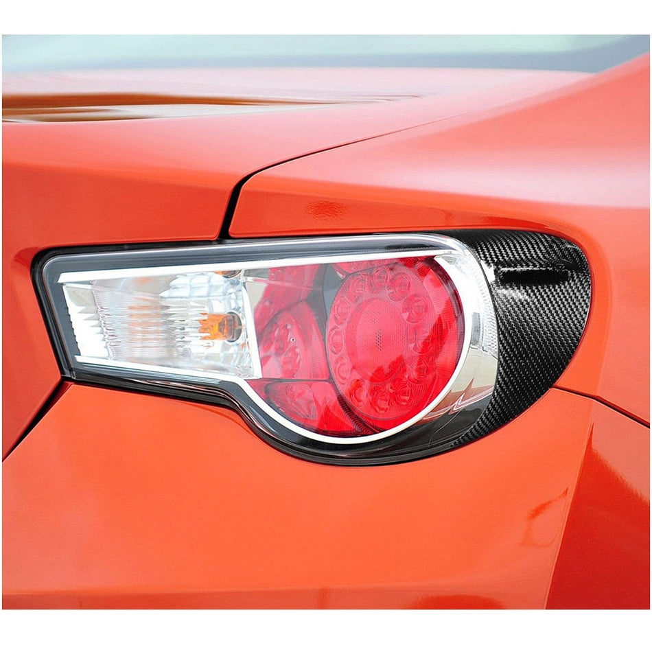 For Subaru BRZ Toyota GT86 FT86 Scion FR-S Carbon Fiber Rear Headlight Lamp Eyebrow Trims