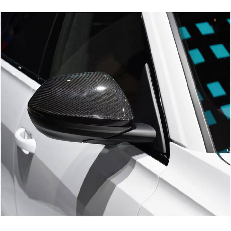 For Lamborghini Urus Audi Q8 Dry Carbon Fiber Add-on Side Rearview Mirror Cover Caps