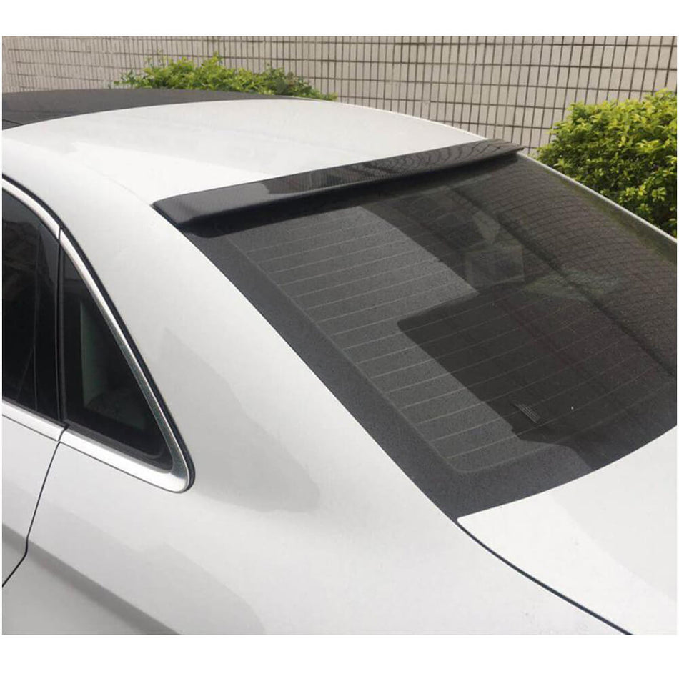 For Audi A3 S3 8V 8V.5 Sedan Carbon Fiber Rear Roof Spoiler Window Wing Lip