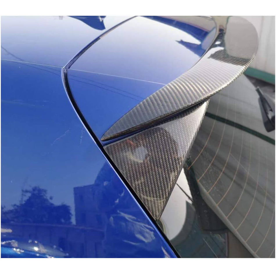 For Volkswagen VW Golf 8 MK8 Standard Rline Carbon Fiber Rear Roof Spoiler Window Wing Lip