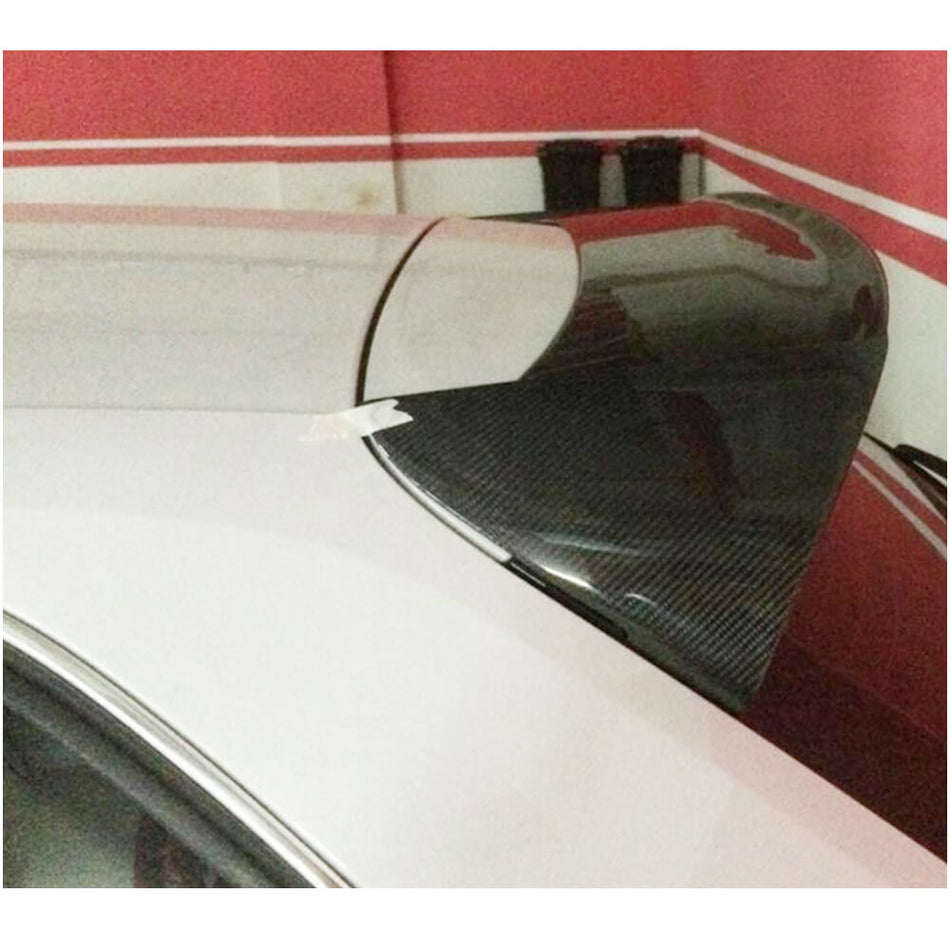 For Audi A3 8V 8V.5 Base Hatchback Carbon Fiber Rear Roof Spoiler Window Wing Lip