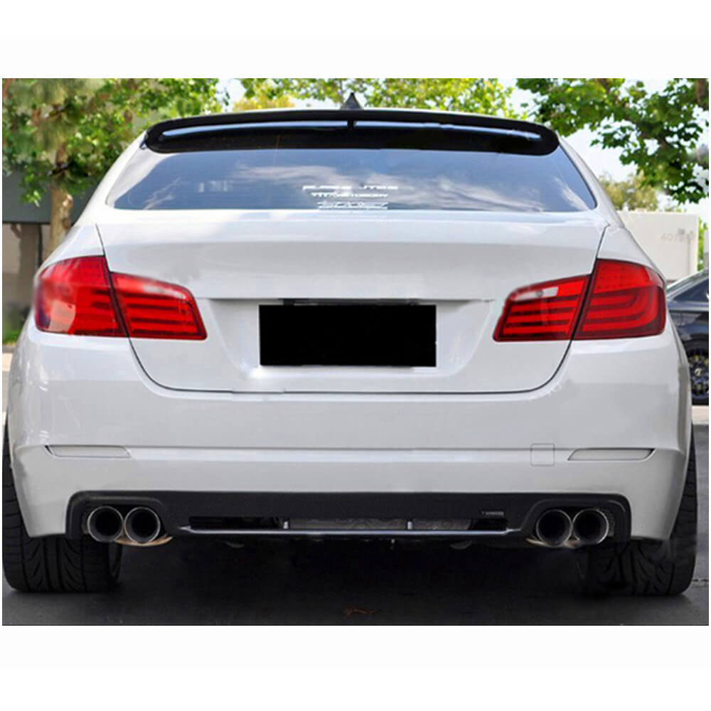 F10 Rear View BMW F10 M Sport Carbon Fiber Rear Bumper Diffuser | Custom BMW Bodykit ...