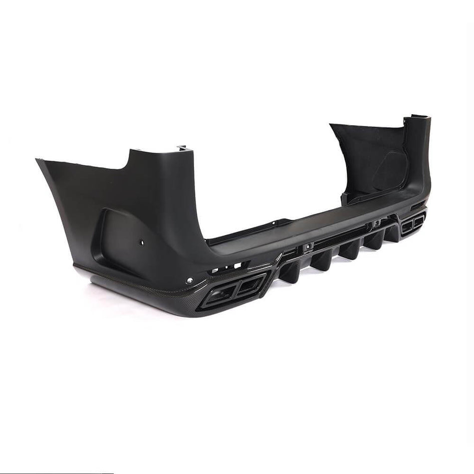 For Mercedes Benz W447 Vito 16-19 Dry Carbon Fiber with PP Rear Bumper Diffuser Cover Body Kit