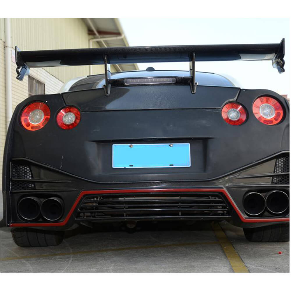Nissan GTR R35 Dry Carbon Fiber Rear Trunk Spoiler Racing Wing Lip