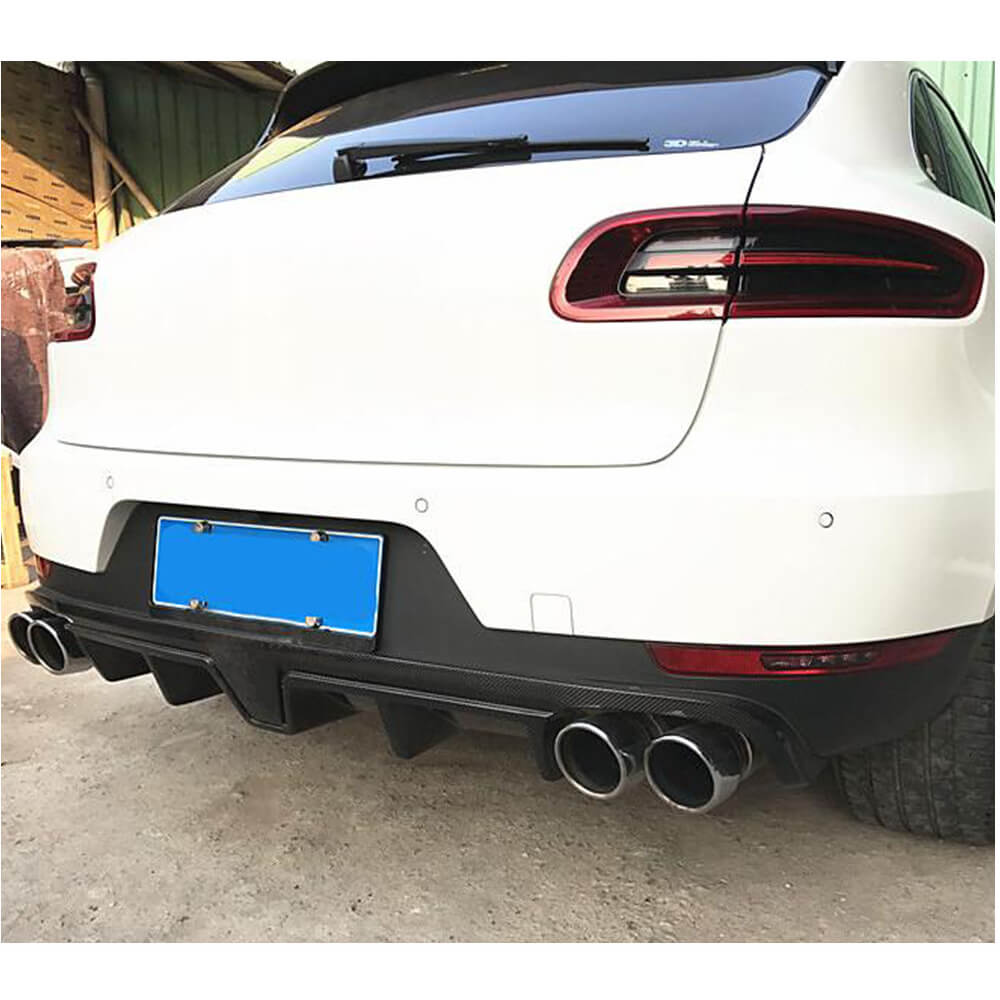 Macan Rear Diff Porsche Macan Carbon Fiber Rear Bumper Diffuser Lip | Exterior Mods ...