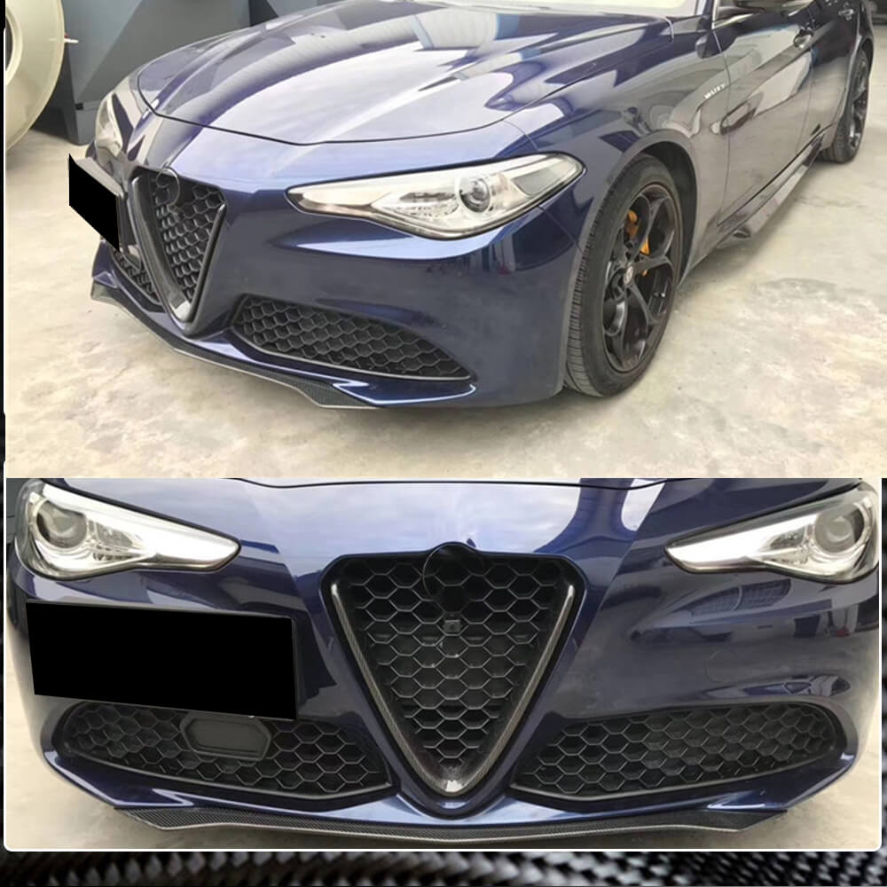 For 2017-2021 Alfa Romeo Giulia REAL CARBON FIBER REAR TRUNK BUMPER DIFFUSER LIP for Sale For 2017-2021 Alfa Romeo Giulia REAL CARBON FIBER REAR TRUNK BUMPER DIFFUSER LIP for Sale