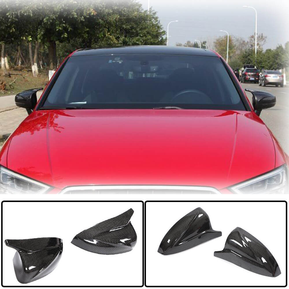 Audi A3 (Quattro) Sline S3 RS3 8V 8V.5 2014-2020 Mirror Covers Carbon Fiber-Ahacarbon