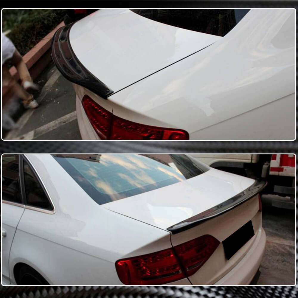 A4 B8 Sedan M4 Style Dry Carbon Fiber Spoiler main image 0