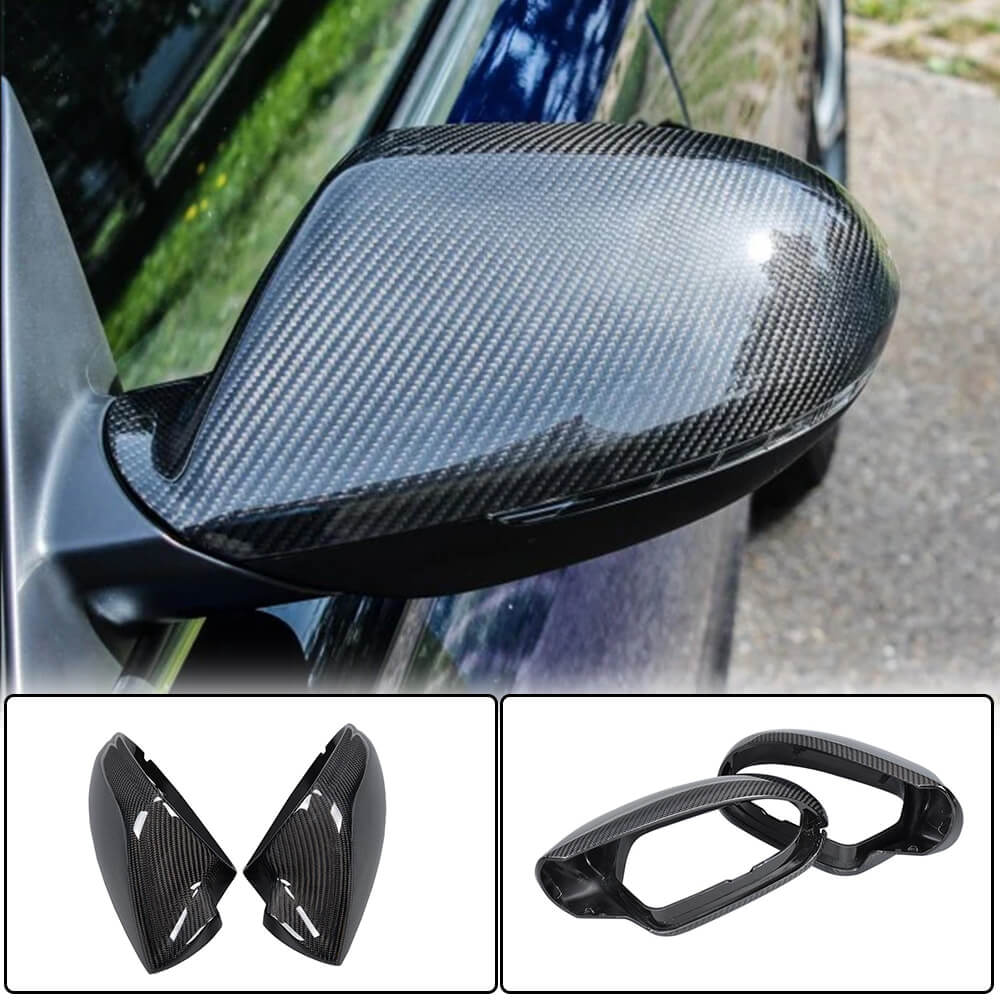 Audi A6 Sline S6 RS6 C7 Sedan Pre-facelift 2012-2016 Mirror Covers Replacement Pair Carbon Fiber-Ahacarbon