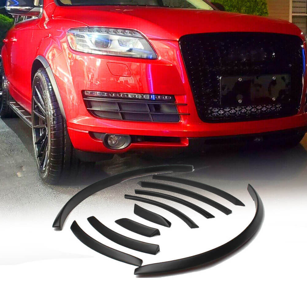 Audi Q7 SQ7 Sline 2006-2015 Wheel Arch Fender Flares Glossy Black PU-Ahacarbon