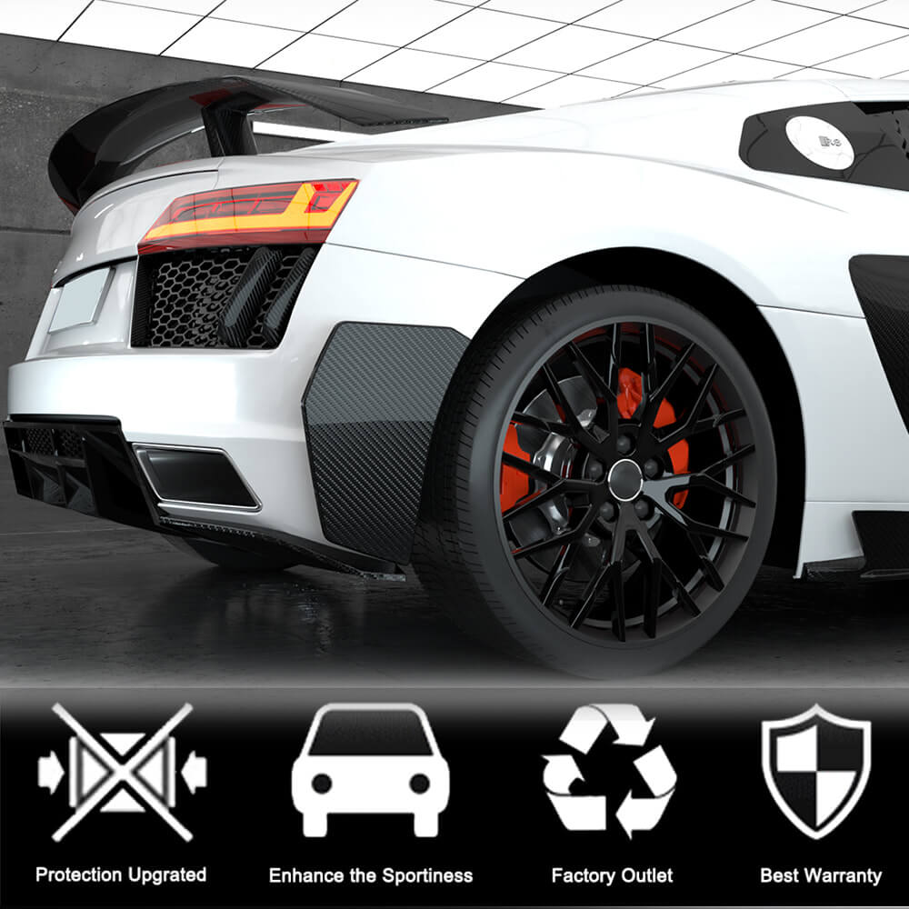 Audi R8 V10 Gen 2 4S 2016-2019 Rear Air Intake Fender Vents Dry Carbon ...