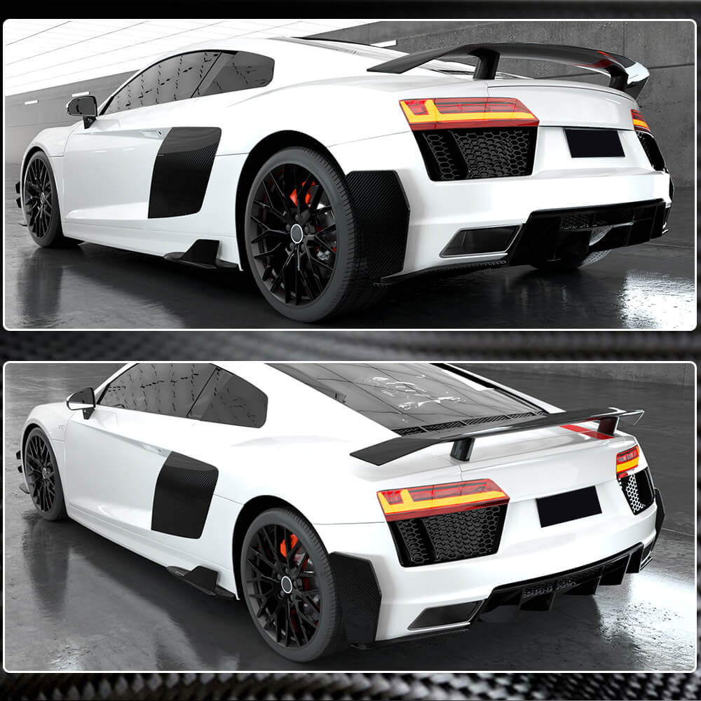 Audi R8 V10 Gen 2 4S 2016-2019 Rear Air Intake Fender Vents Dry Carbon ...
