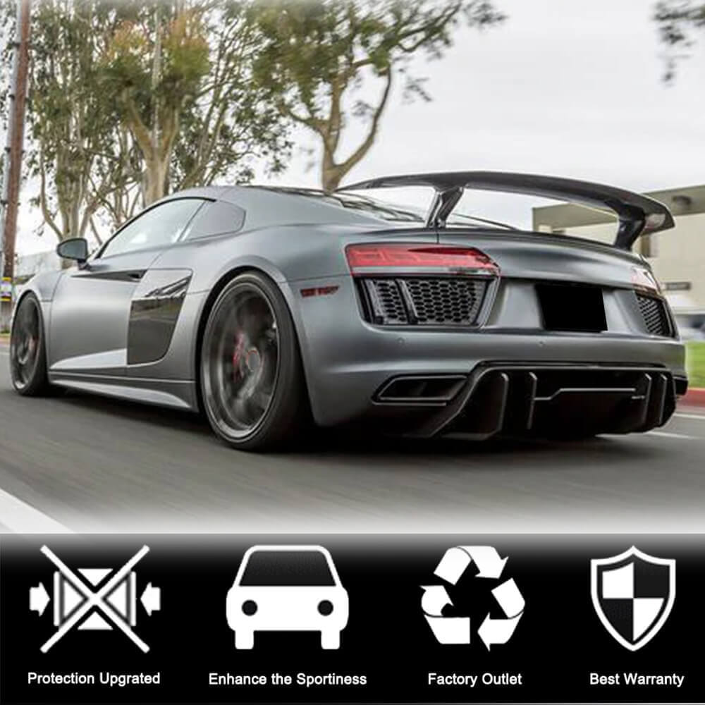 Audi R8 V10 Dry Carbon Fiber Rear Bumper Diffuser Lip | Exterior Mods