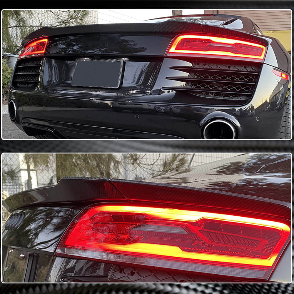 Audi R8 GT V8 V10 Carbon Fiber Rear Spoiler Wing Lip | Exterior Mods