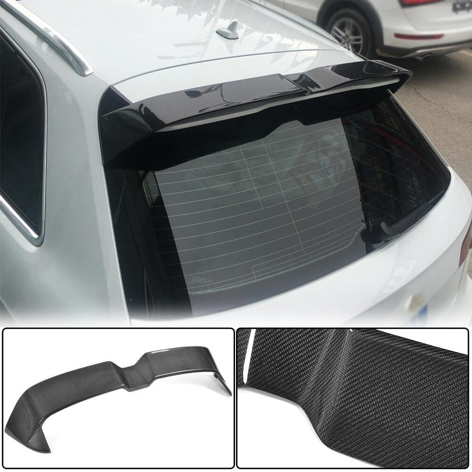 For Audi S3 A3 Sline RS3 8V 8V.5 Carbon Fiber Rear Roof Spoiler Window Wing Lip