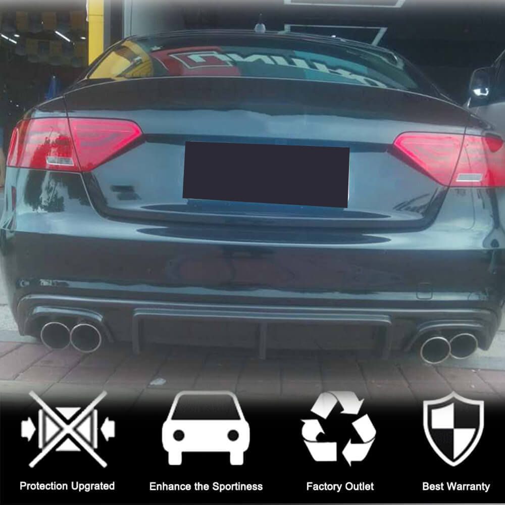 Audi S5 A5 B8.5 Sline Carbon Fiber Rear Diffuser Lip | Exterior Mods