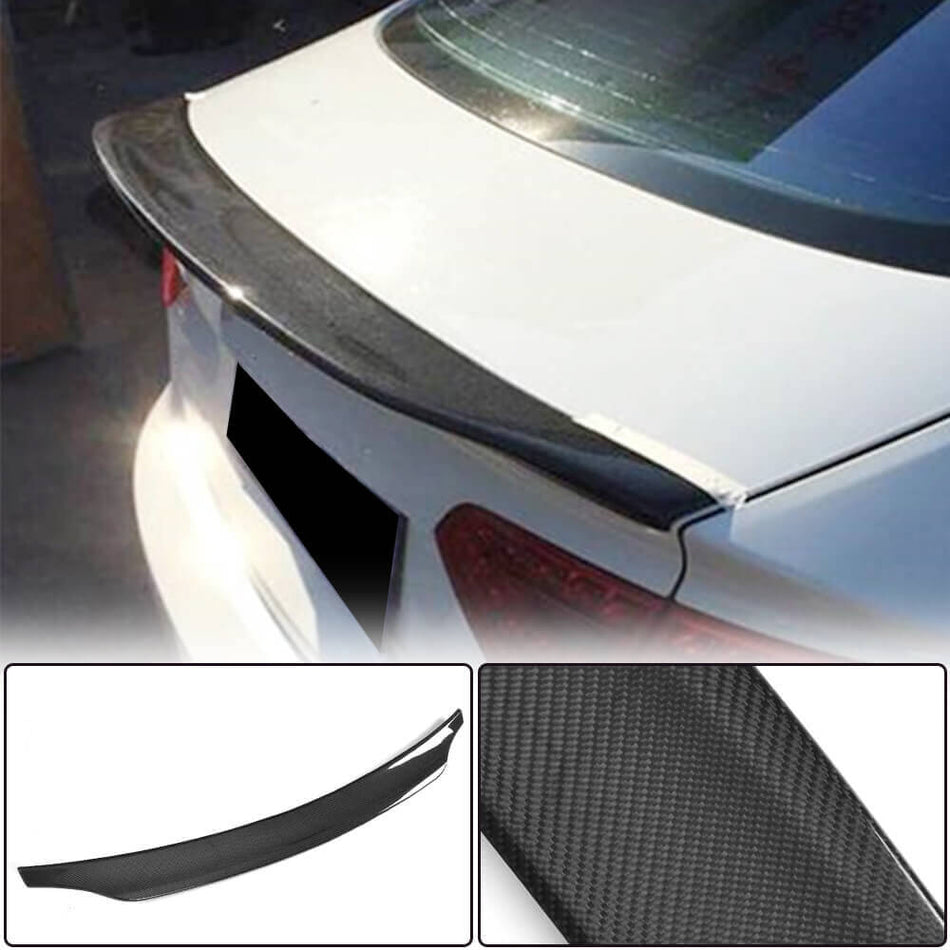 For Audi S5 RS5 B8 B8.5 Coupe Carbon Fiber Rear Trunk Spoiler Boot Wing Lip