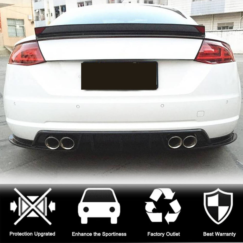 Audi TT TTS MK2 Carbon Fiber Front Bumper Lip Spoiler | Exterior Mods Audi TT TTS MK2 Carbon Fiber Front Bumper Lip Spoiler | Exterior Mods