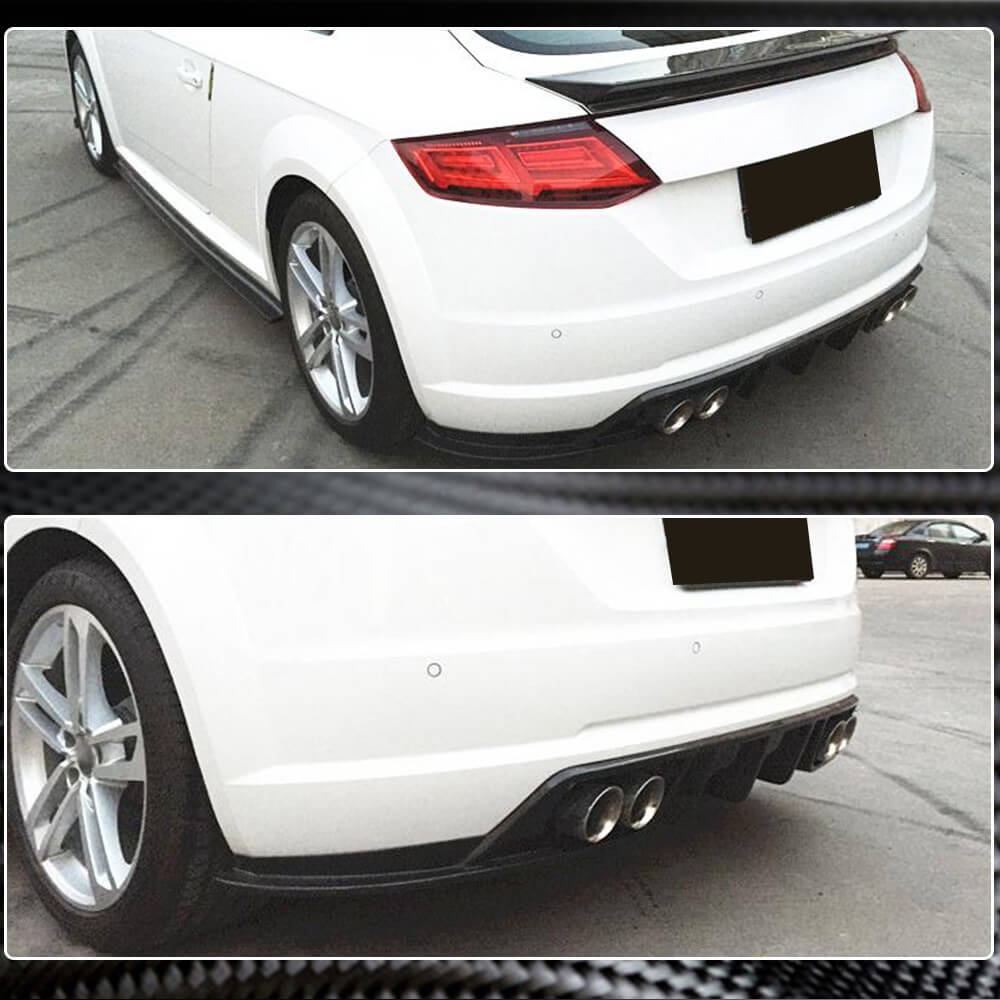 Ahacarbon|Carbon Fiber Rear Bumper Diffuser Lip for Audi TT MK3 8S ...