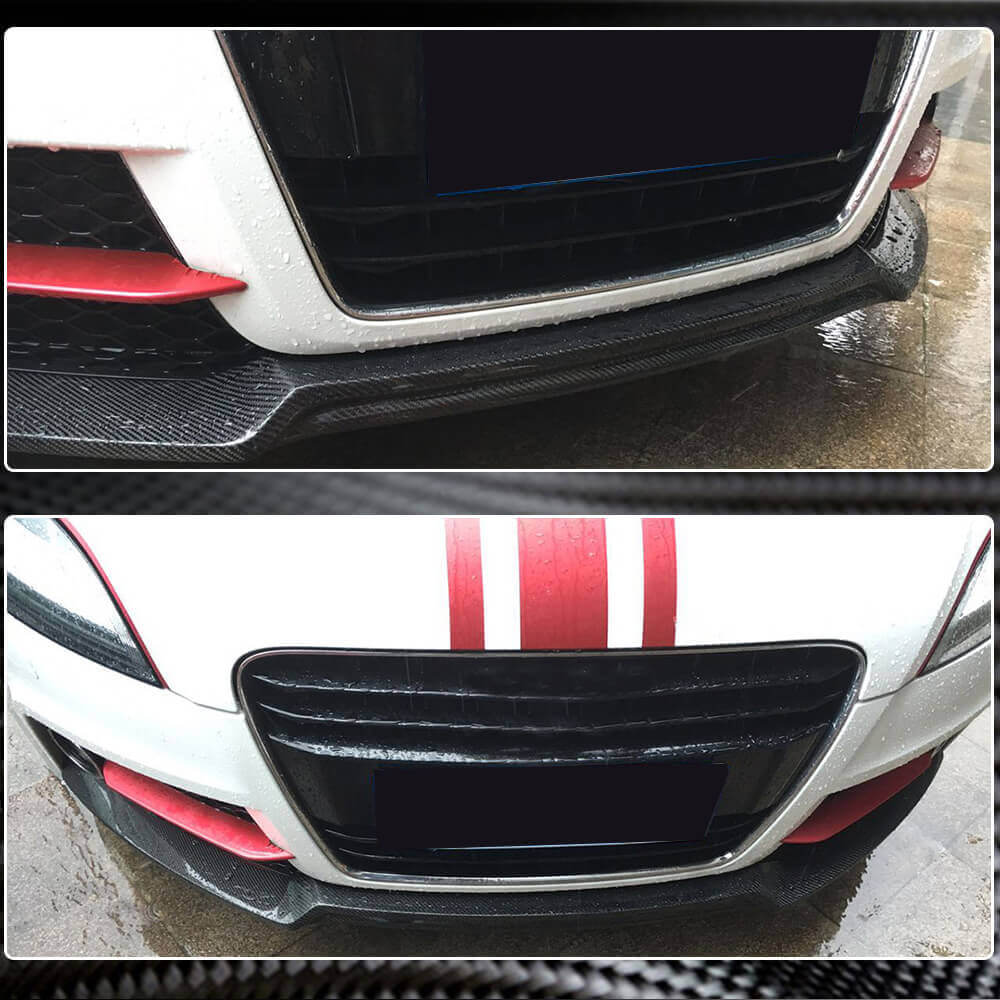 For 15-19 Audi TTS/TTRS MK3 Carbon Fiber Rear Bumper Lip Diffuser With Side Splitter Spats Panel I.1177285220