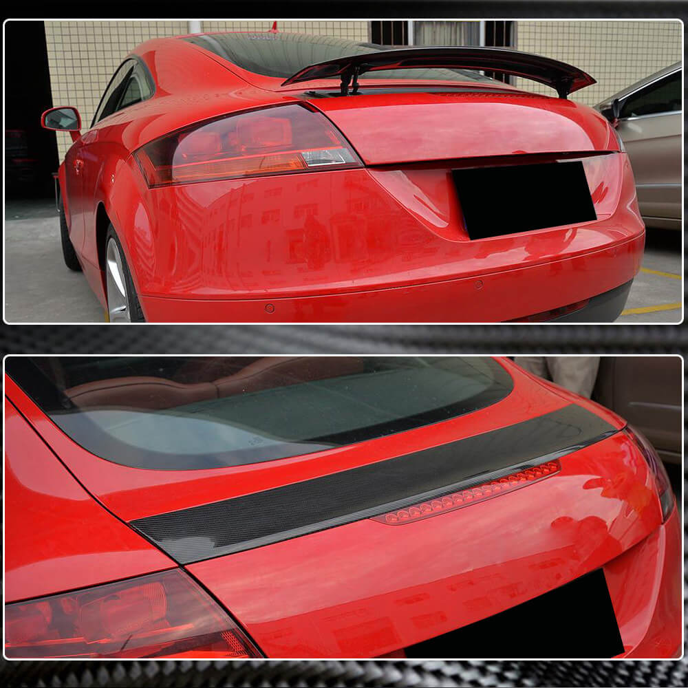 Tge Rear Spoiler Audi TT TTS Sline MK2 8J Pre-facelift 2008-2014 Rear Trunk Spoiler ...