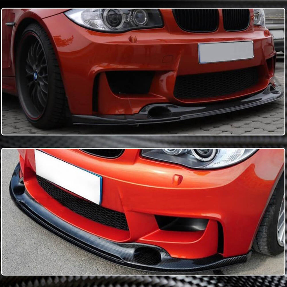 BMW 1 Series E82 1M 2011-2018 Front Bumper Lip Carbon Fiber-Ahacarbon