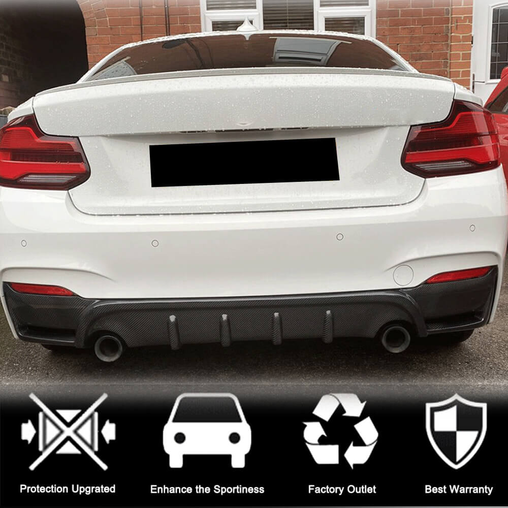 BMW F22 F23 M235i M240i Carbon Rear Diffuser Lip
