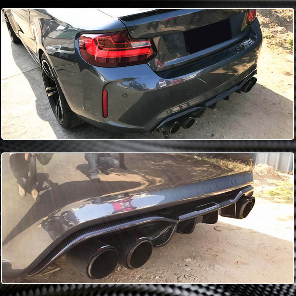BMW 2 Series F87 M2 M2C Carbon Fiber Rear Diffuser | Exterior Mods