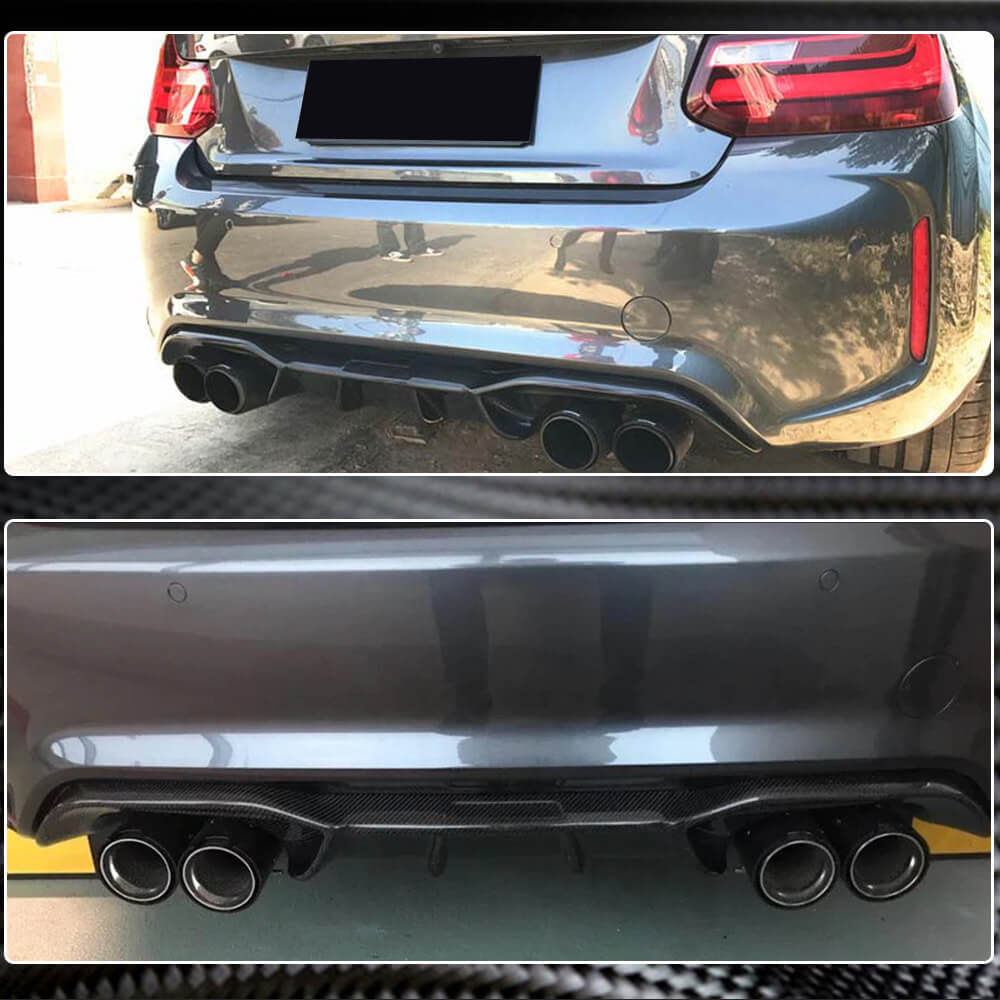 BMW 2 Series F87 M2 M2C Carbon Fiber Rear Diffuser | Exterior Mods