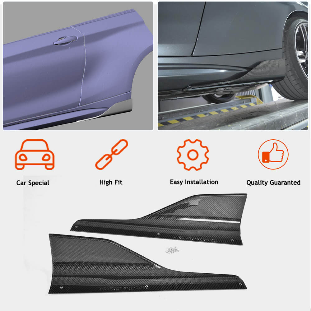 BMW F87 M2 M2C Carbon Fiber Side Skirts and Splitters