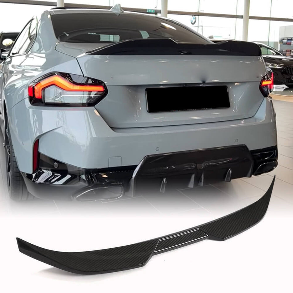 For BMW 2 Series G42 Coupe Carbon Fiber Rear Trunk Spoiler Boot Wing Lip | 218i 220i 230i M240i