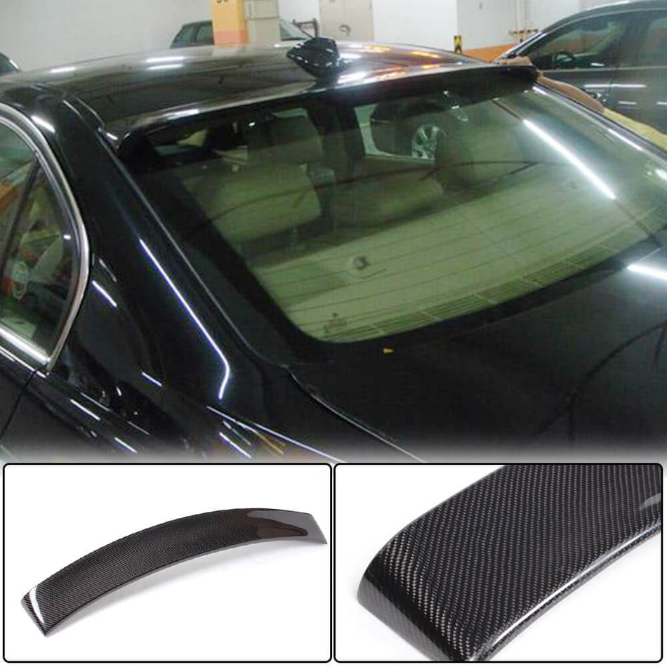 For BMW 3 Series E90 Carbon Fiber Rear Roof Spoiler Window Wing Lip | 316i 318i 320i 323i 325i 328i 330i 335i M3