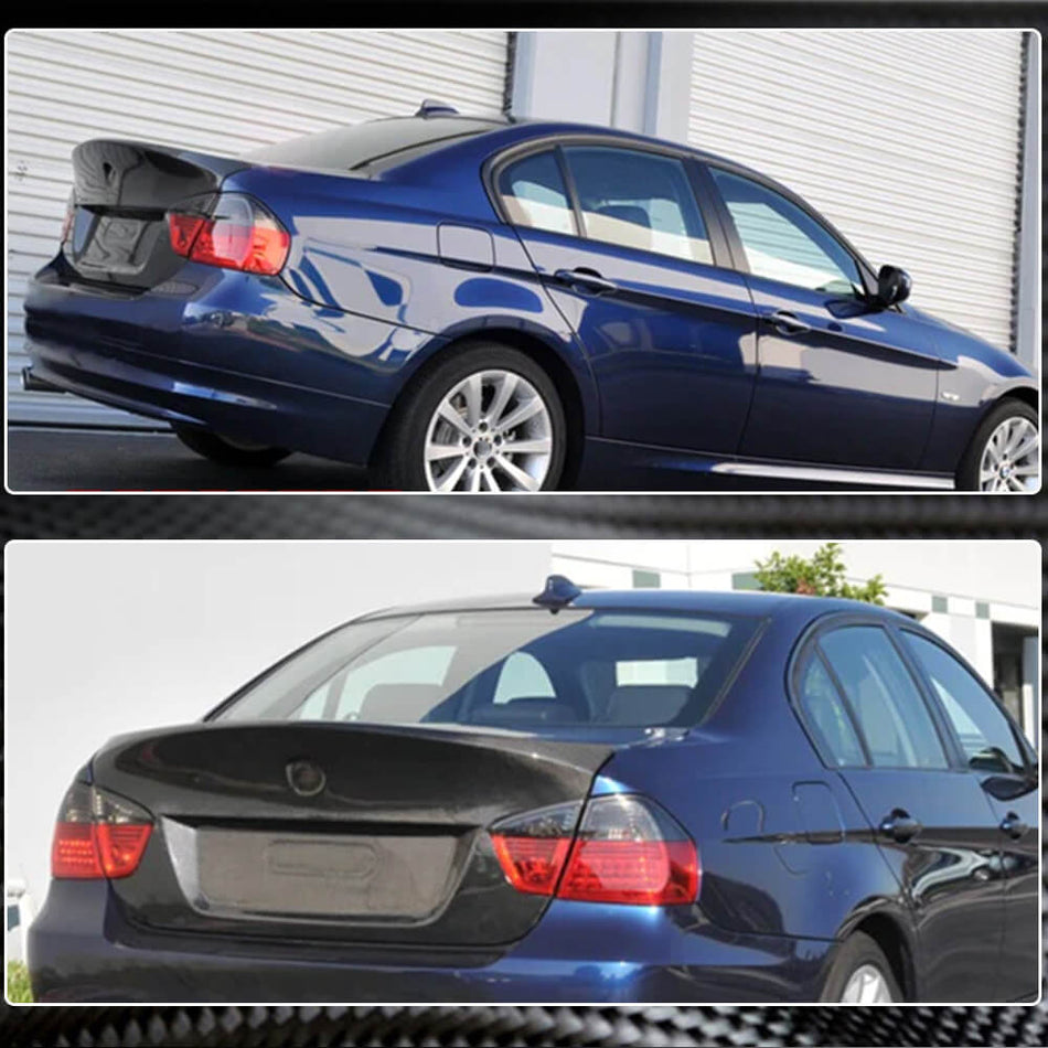 For BMW 3 Series E90 Pre-LCI Carbon Fiber Rear Trunk Lid Cover | 316i 318i 320i 323i 325i 330i 335i M3