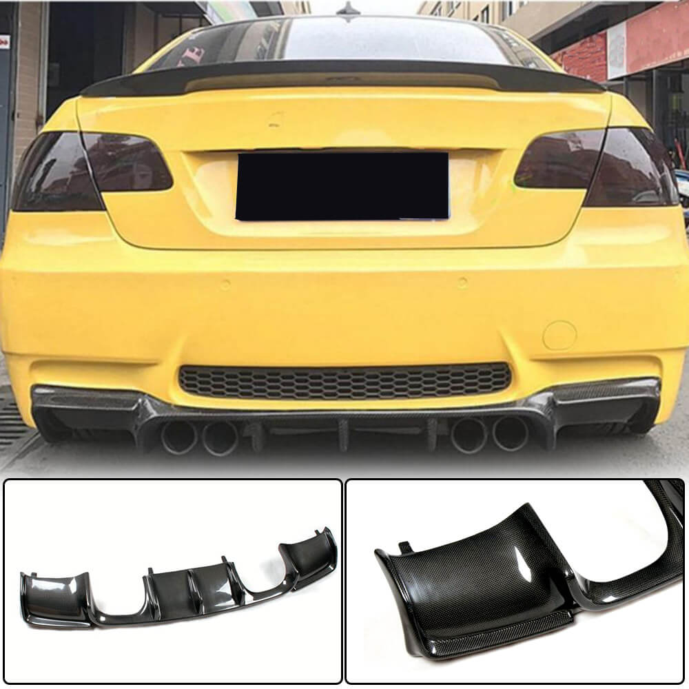 BMW E92 E93 M3 Carbon Fiber Rear Bumper Diffuser Lip | GTS-V Style ...