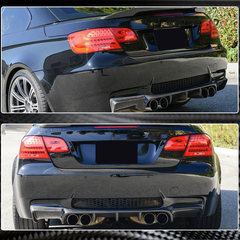 BMW E92 E93 M3 Carbon Fiber Rear Bumper Diffuser Lip | GTS-V Style ...