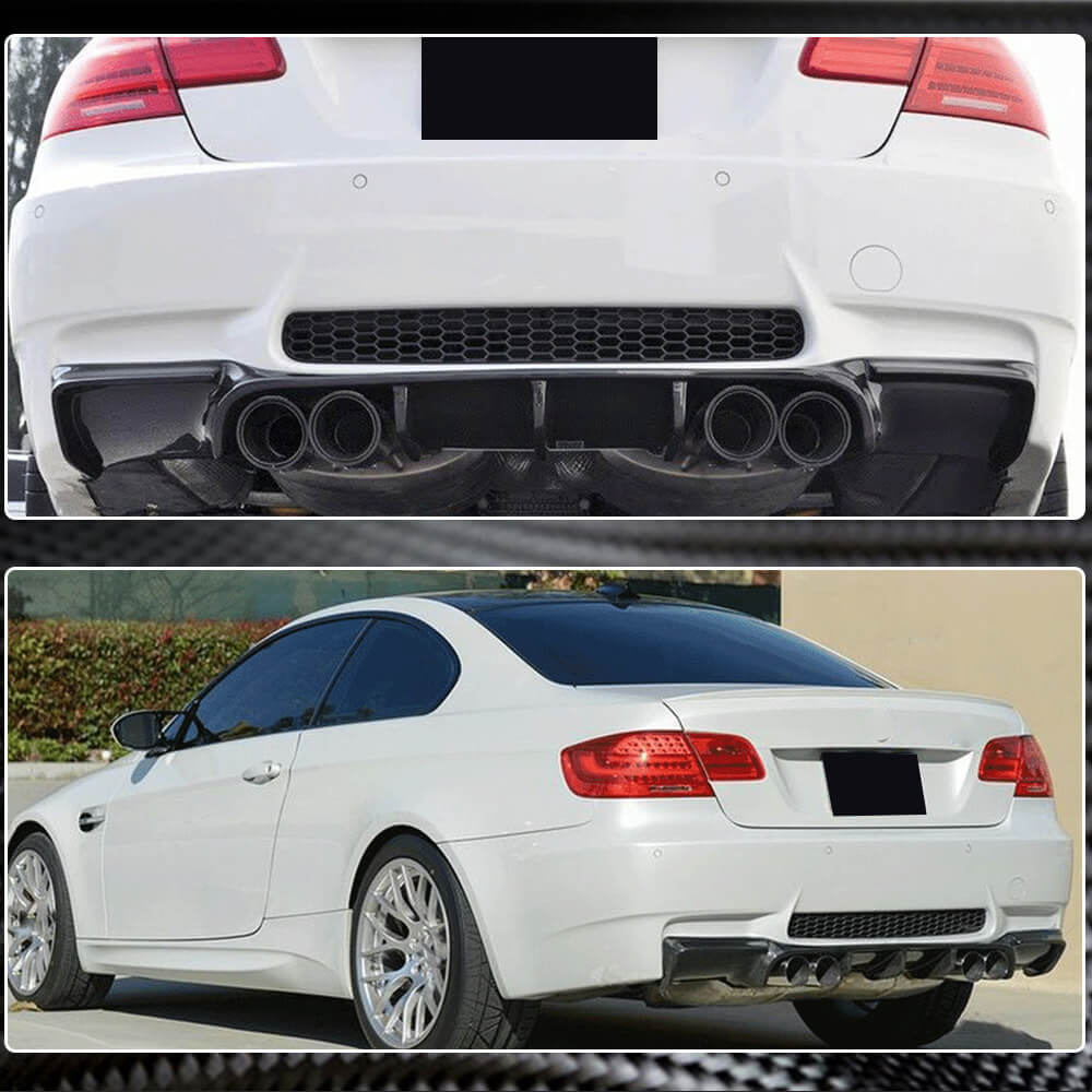 Bmw E92 Rear Splitter Extension Carbon Fiber Rear Bumper Side Diffuser ...