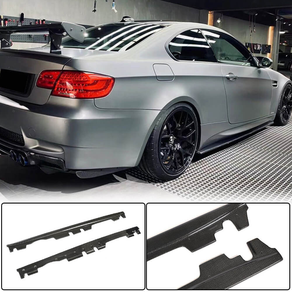 E92 Side BMW E92 E93 M3 Carbon Fiber Side Skirts Extension Lip | Exterior Mods ...
