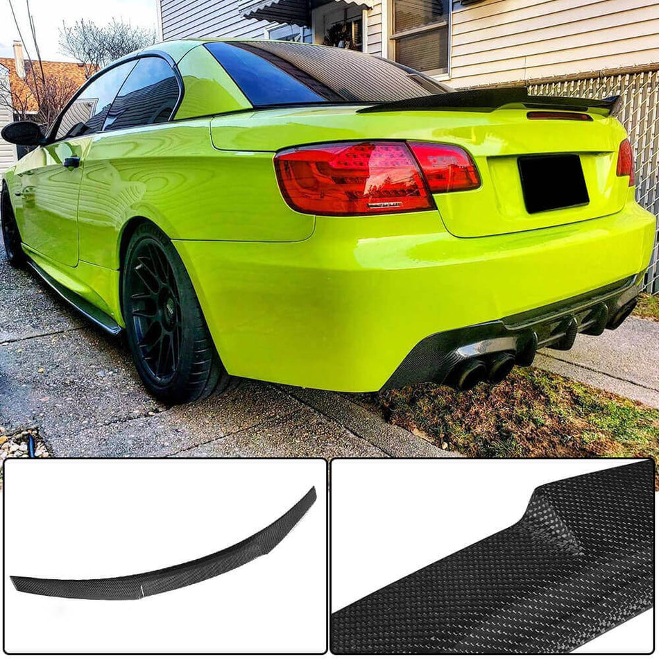 For BMW 3 Series E92 Coupe Carbon Fiber Rear Trunk Spoiler Boot Wing Lip | 316i 318i 320i 323i 325i 328i 330i 335i M3