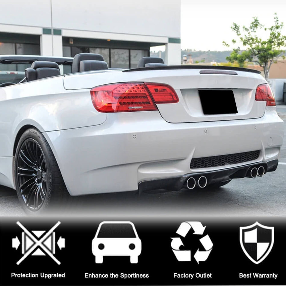 For BMW 3 Series E93 Convertible Carbon Fiber Rear Trunk Spoiler Boot Wing Lip | 316i 318i 320i 323i 325i 328i 330i 335i M3